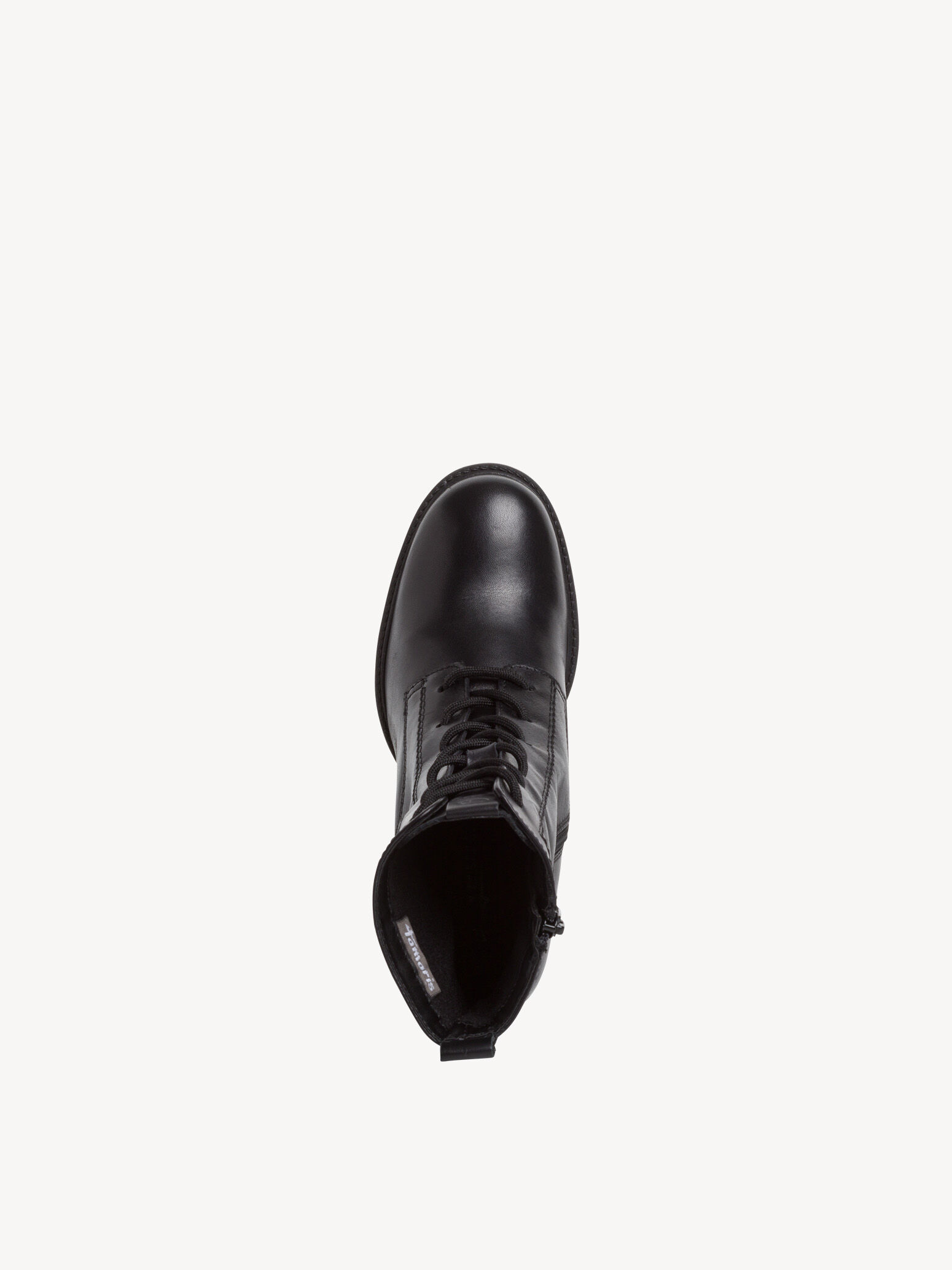Bottine en cuir - noir