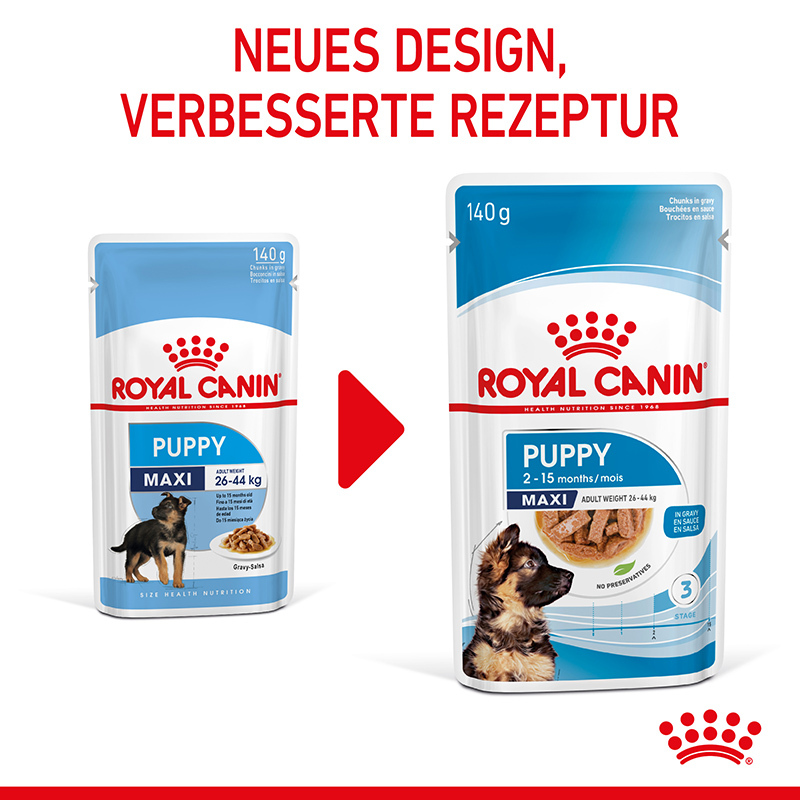 ROYAL CANIN Hundenassfutter ROYAL CANIN Maxi Puppy 10x140g