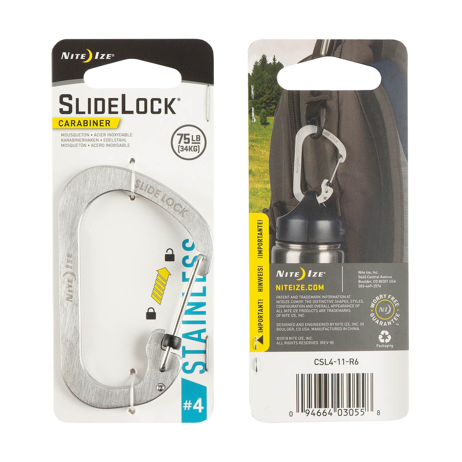 S-Biner Slide Lock Karabiner