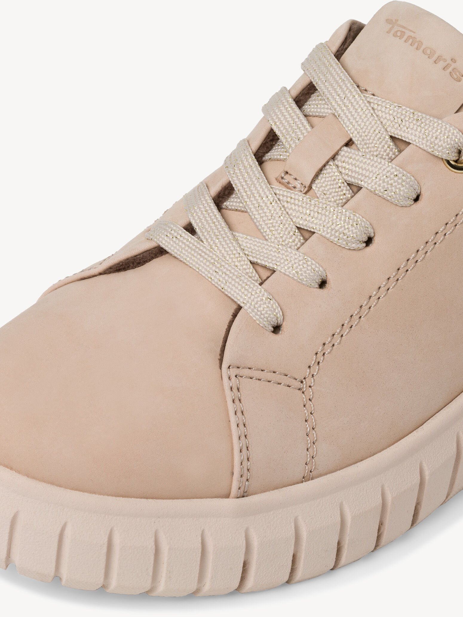 Basket en cuir - beige