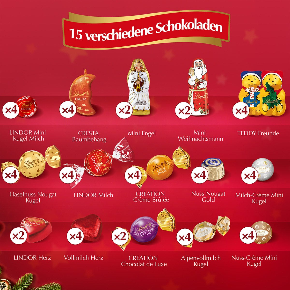 Pärchen-Adventskalender, 505g