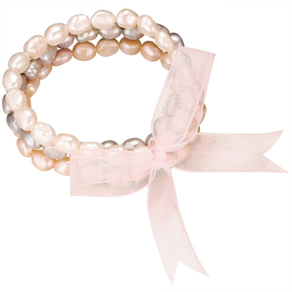 Valero Pearls Bracelet Perle de culture d'eau douce en Blanc Bracelet