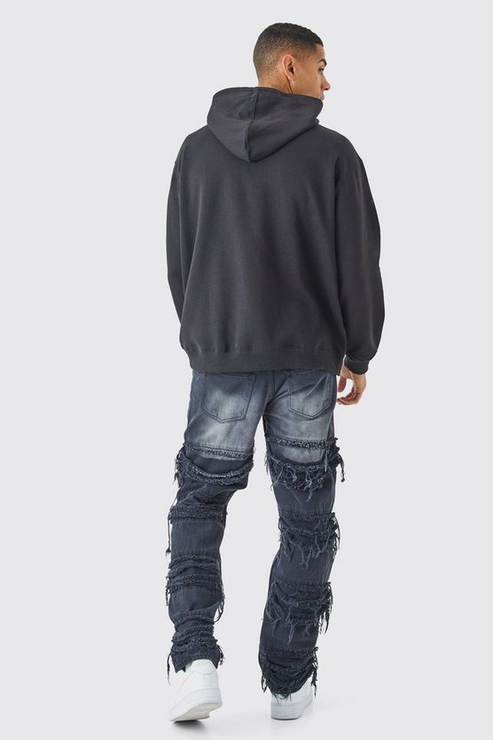 Oversize Hoodie mit Worldwide-Print