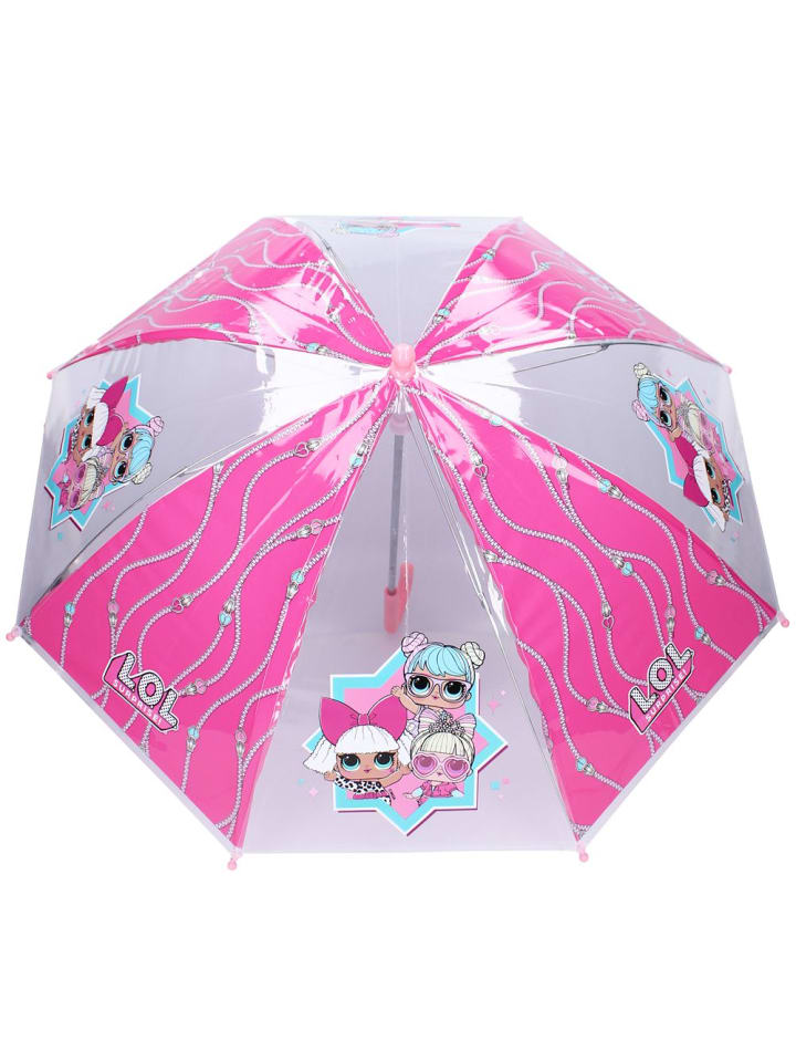 L.O.L. Surprise Stockschirm rosa & transparent | L.O.L. Surprise | Kinder Regenschirm günstig kaufen onesize