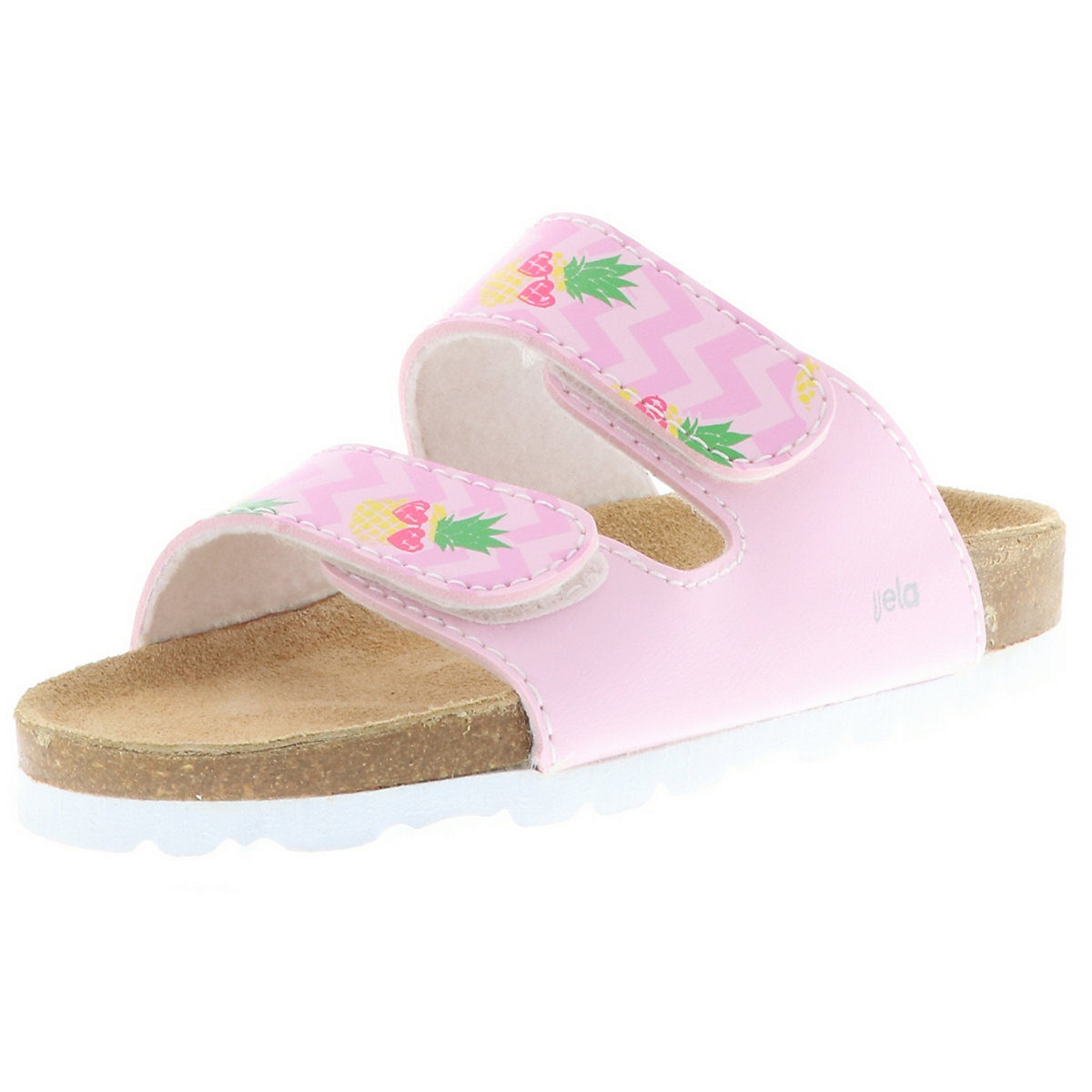 Kinder Mädchen Damen Pantoletten Hausschuhe Slipper Schlappen Ananas rosa