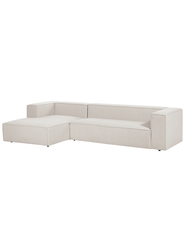 Beliani Ecksofa VERNON in Beige - (W) 330 x (H) 68 x (L) 178 cm günstig kaufen onesize