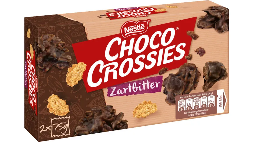 Nestlé CHOCO CROSSIES Zartbitter 150 g
