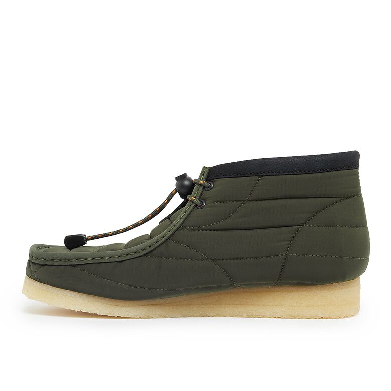 Clarks Wallabee Boot Quilted khaki quilted