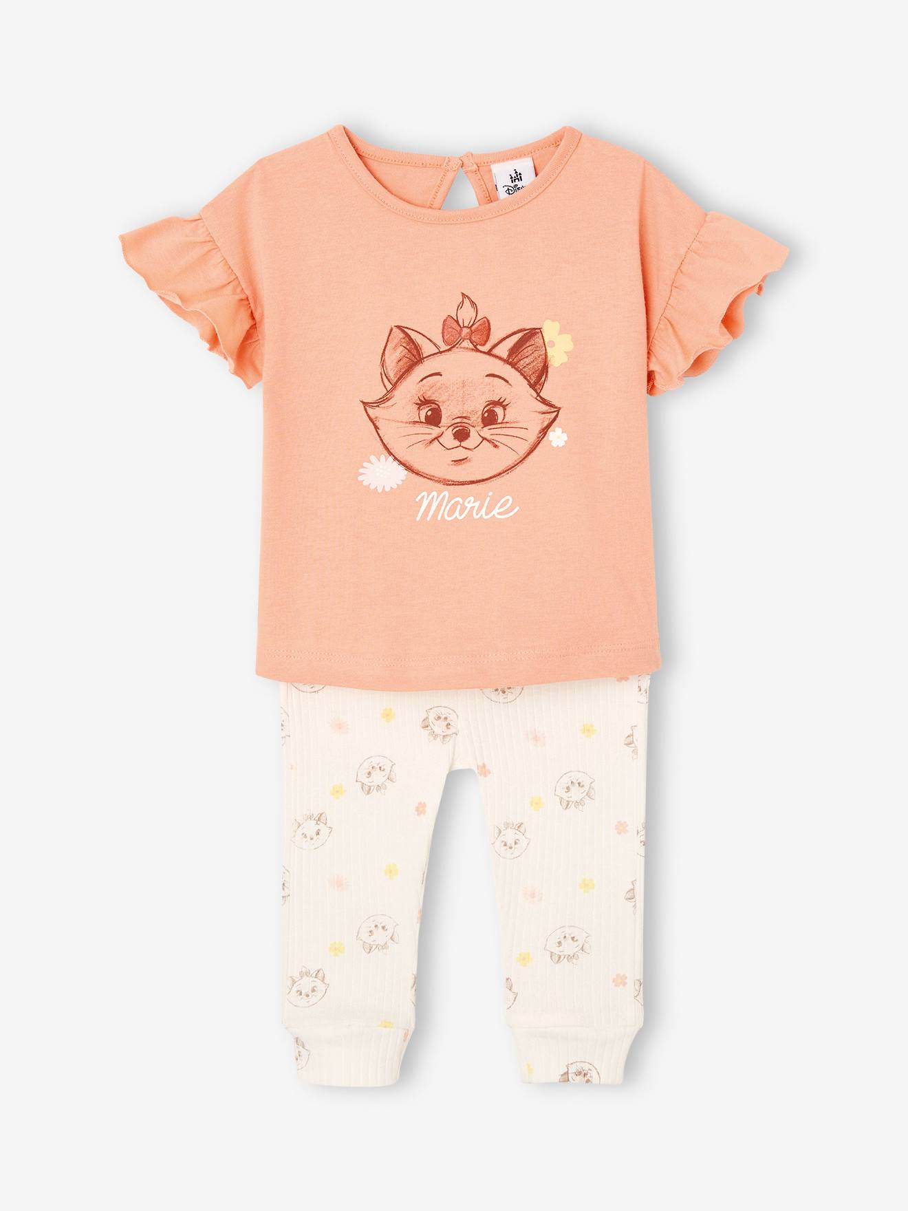 Disney Baby-Set: T-Shirt & Leggings Disney ARISTOCATS MARIE - aprikose