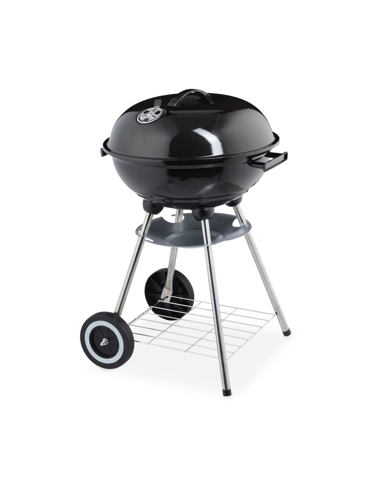 relaxdays Kugelgrill in Schwarz günstig kaufen onesize