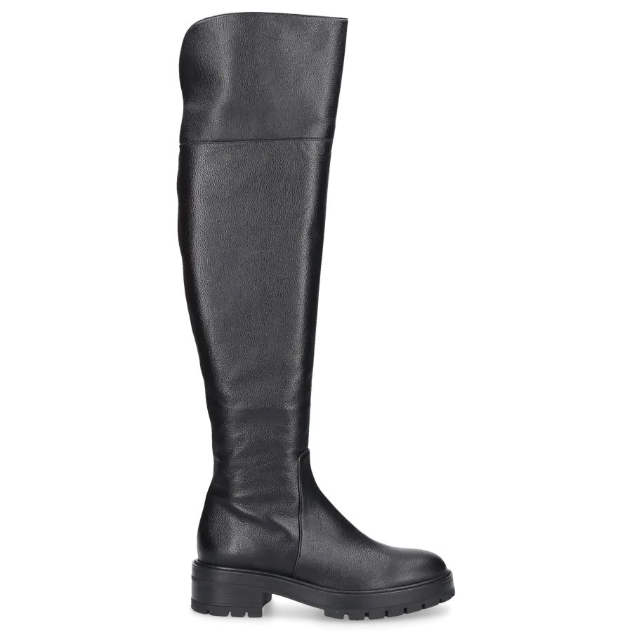 Aquazzura - Stiefel WHITNEY BOOT FLAT Kalbsleder - schwarz