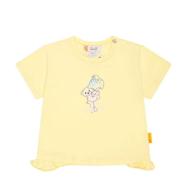 T-Shirt kurzarm, gelb für Mädchen