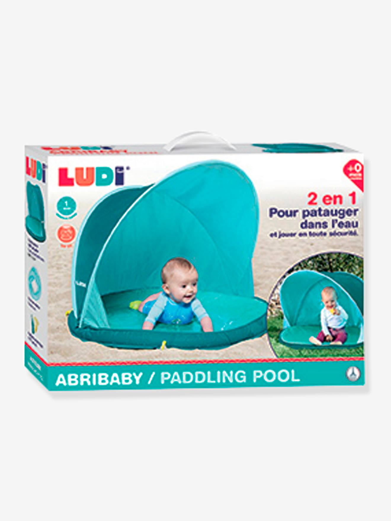 Tente anti-UV Abribaby LUDI bleu
