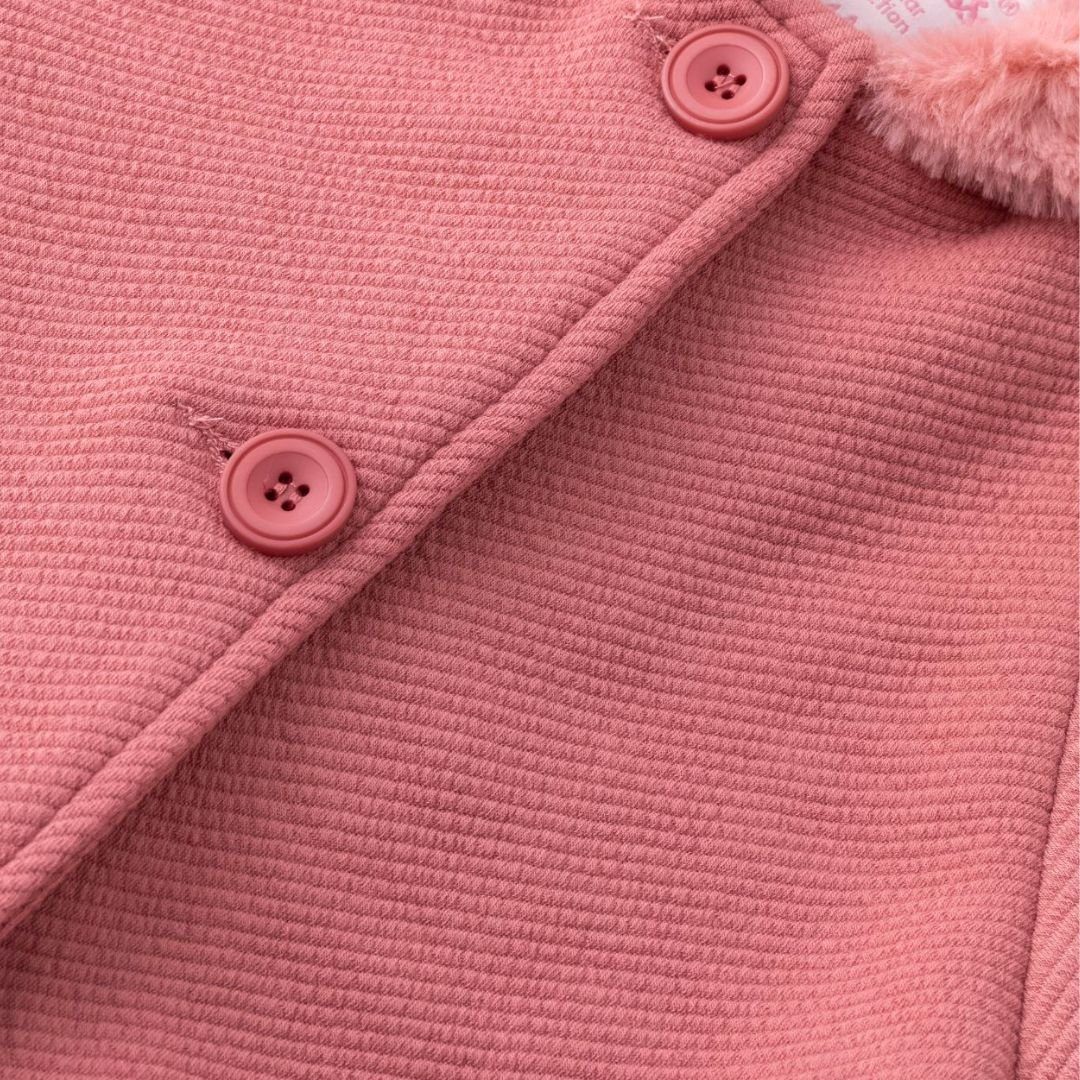 suebidou Jerseymantel Mantel Übergangsmantel mit Kapuze Jacke lang altrosa für Mädchen