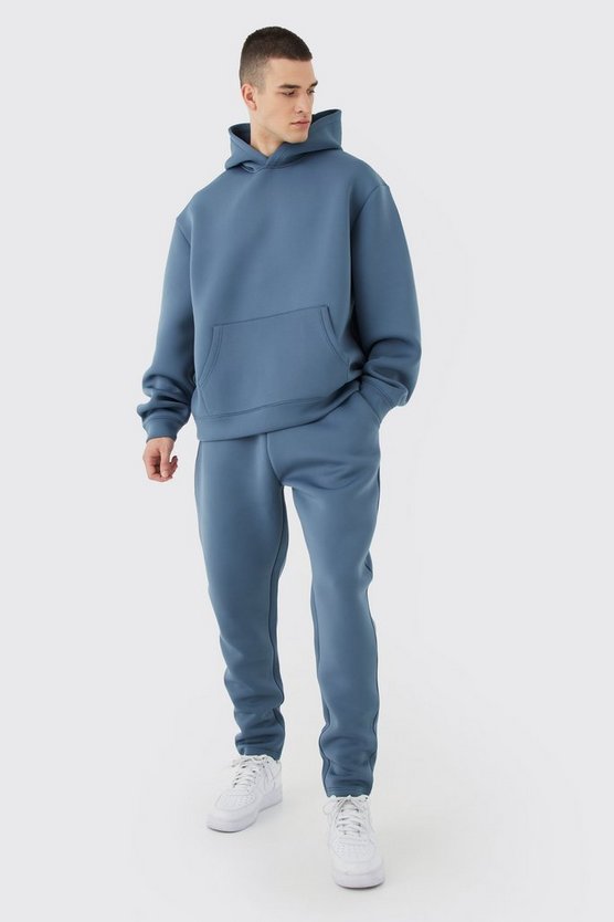 Tall kastiger Oversize Trainingsanzug mit Kapuze