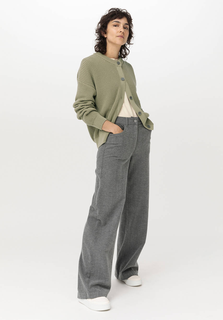 Hose Wide Leg aus Bio-Baumwolle