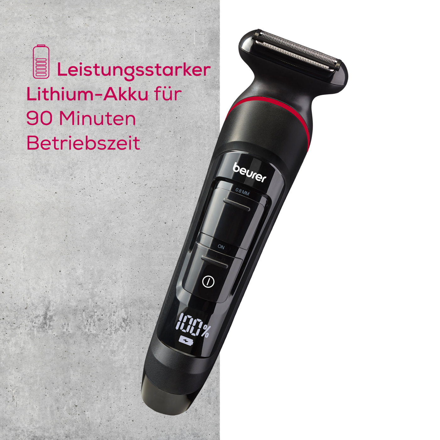 Beurer Multigroomer MN9X-Vielseitiger, wasserfester Styler für die gesamte Körperbehaarung