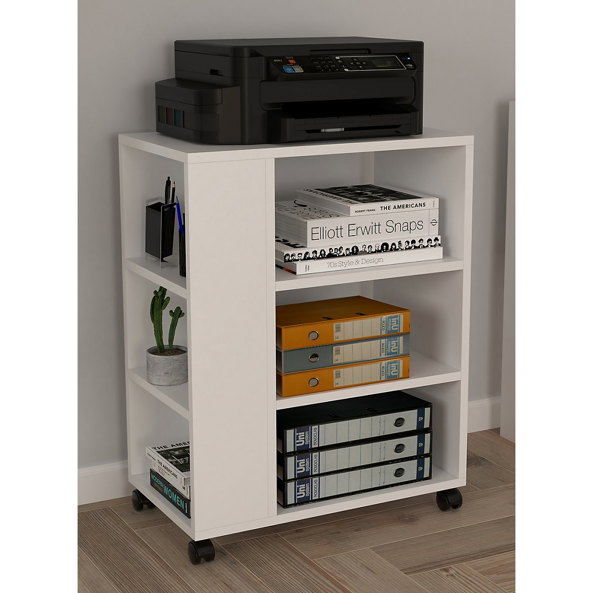 Rollcontainer Beistellcontainer Bürocontainer Rollen Druckerschrank Rollen Tilus