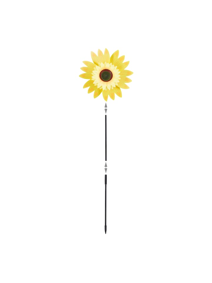 relaxdays Windrad Sonnenblume in Gelb günstig kaufen onesize