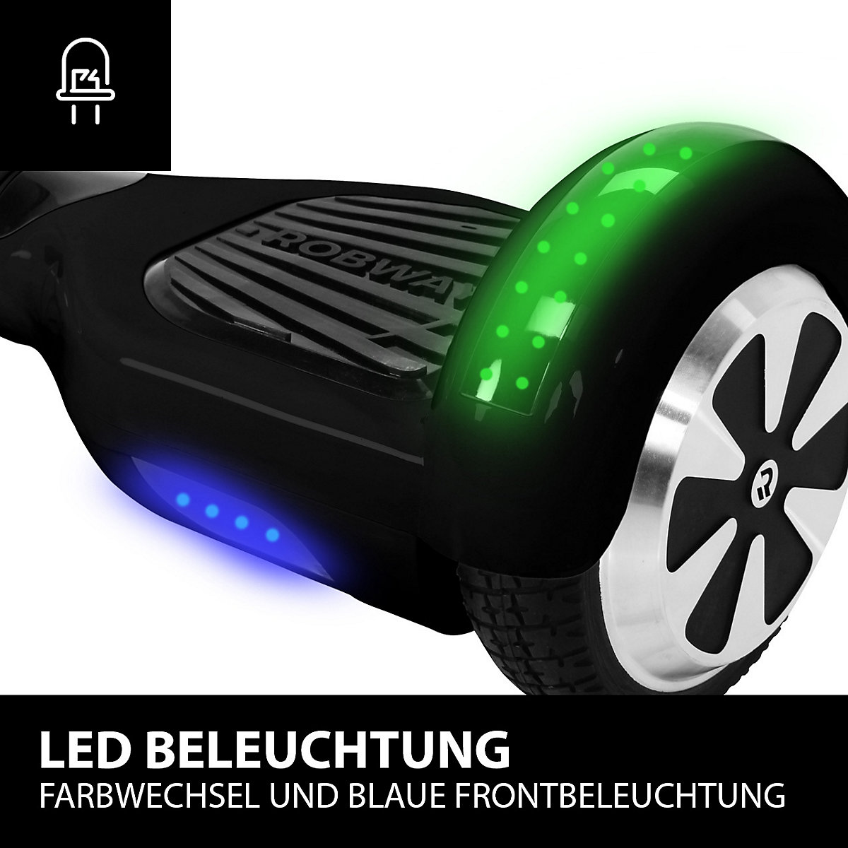 Kinder Elektrofahrzeuge E-Balance Hoverboard W1 - 6,5 Zoll - 700 W - 15 km/h - App