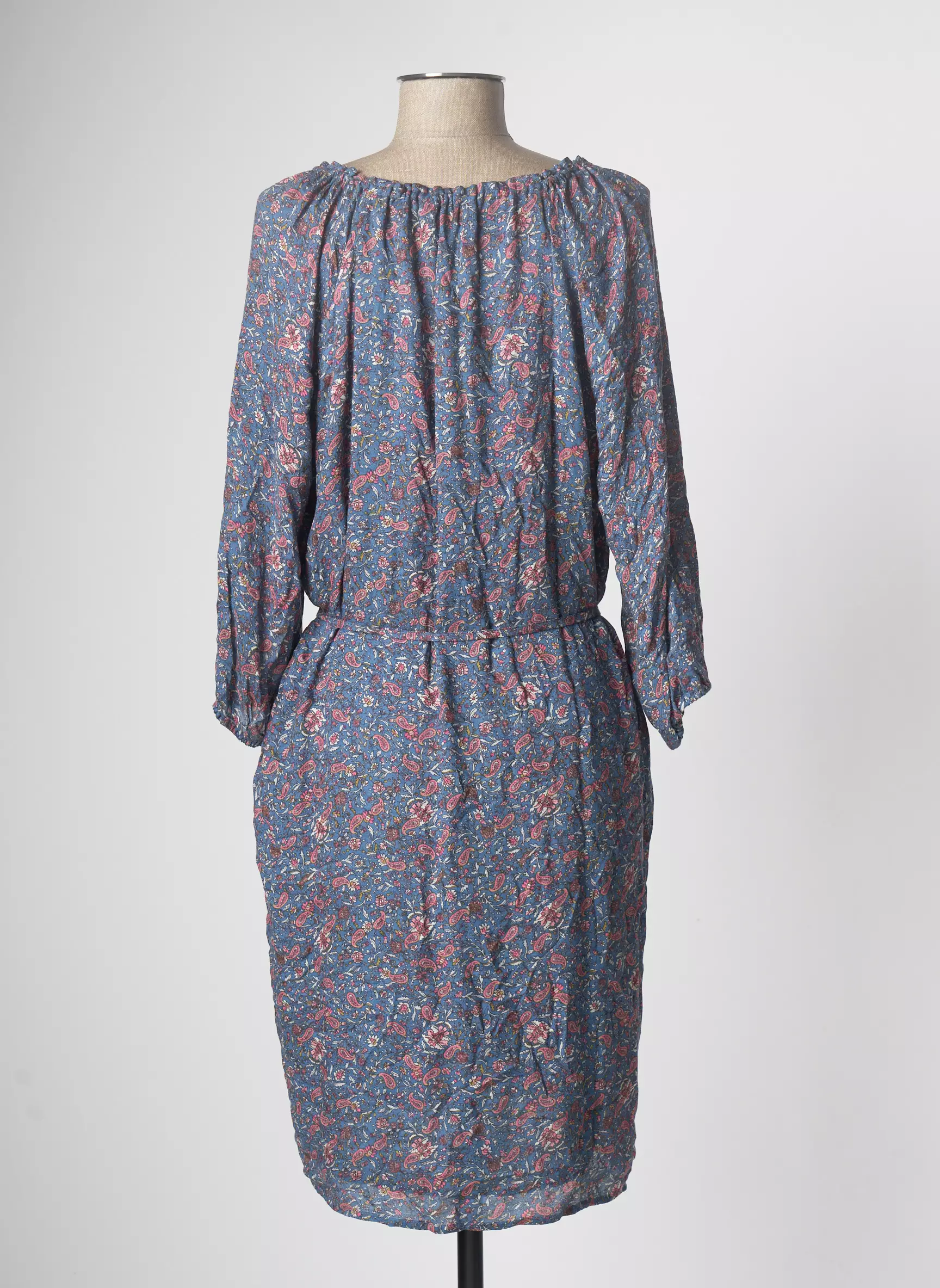 Esprit Robes Mi Longues Femme couleur bleu