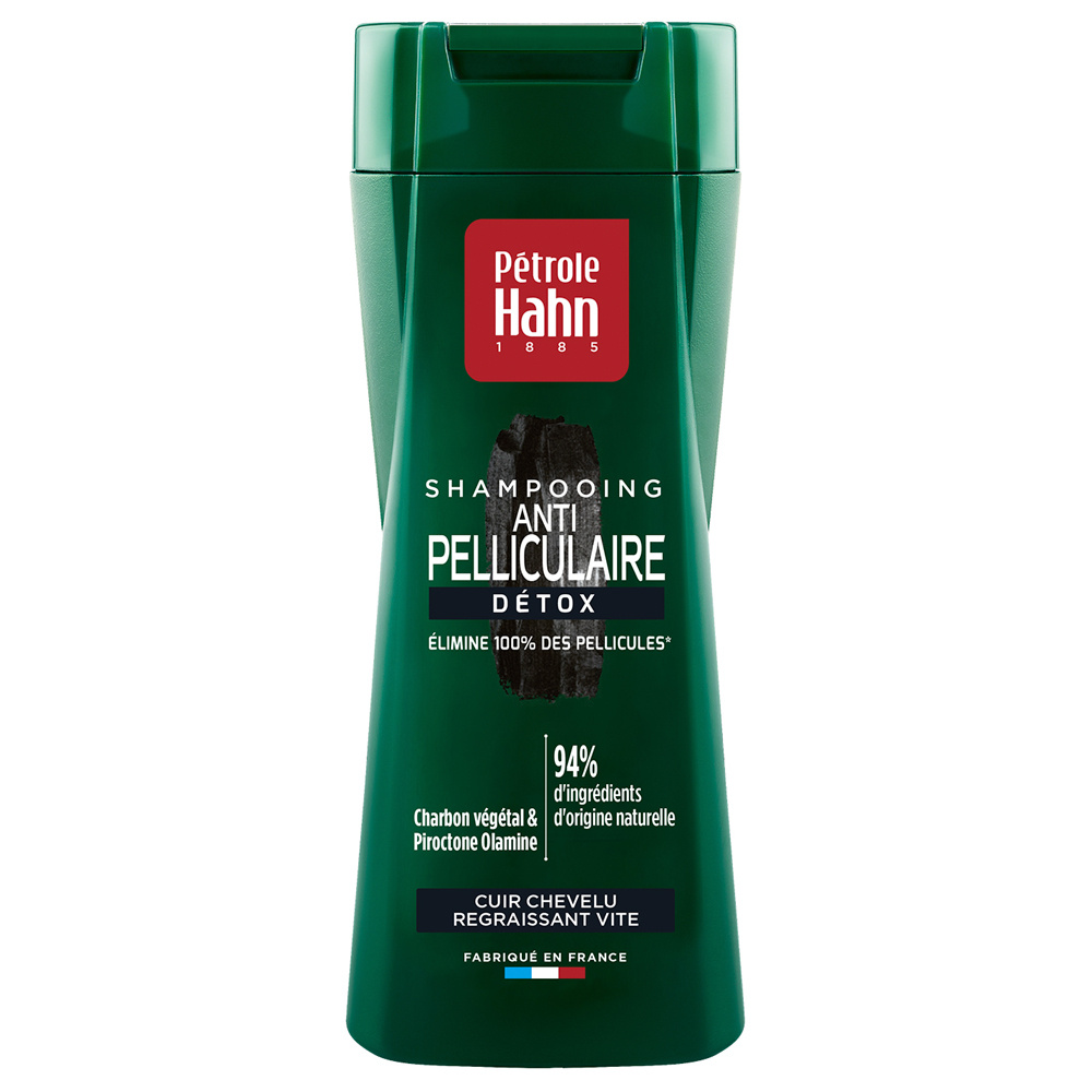 Pétrole Hahn Shampooing Anti-Pelliculaire Détox Charbon Végétal Shampooing anti-pelliculaire pour cuir chevelu regraissant vite