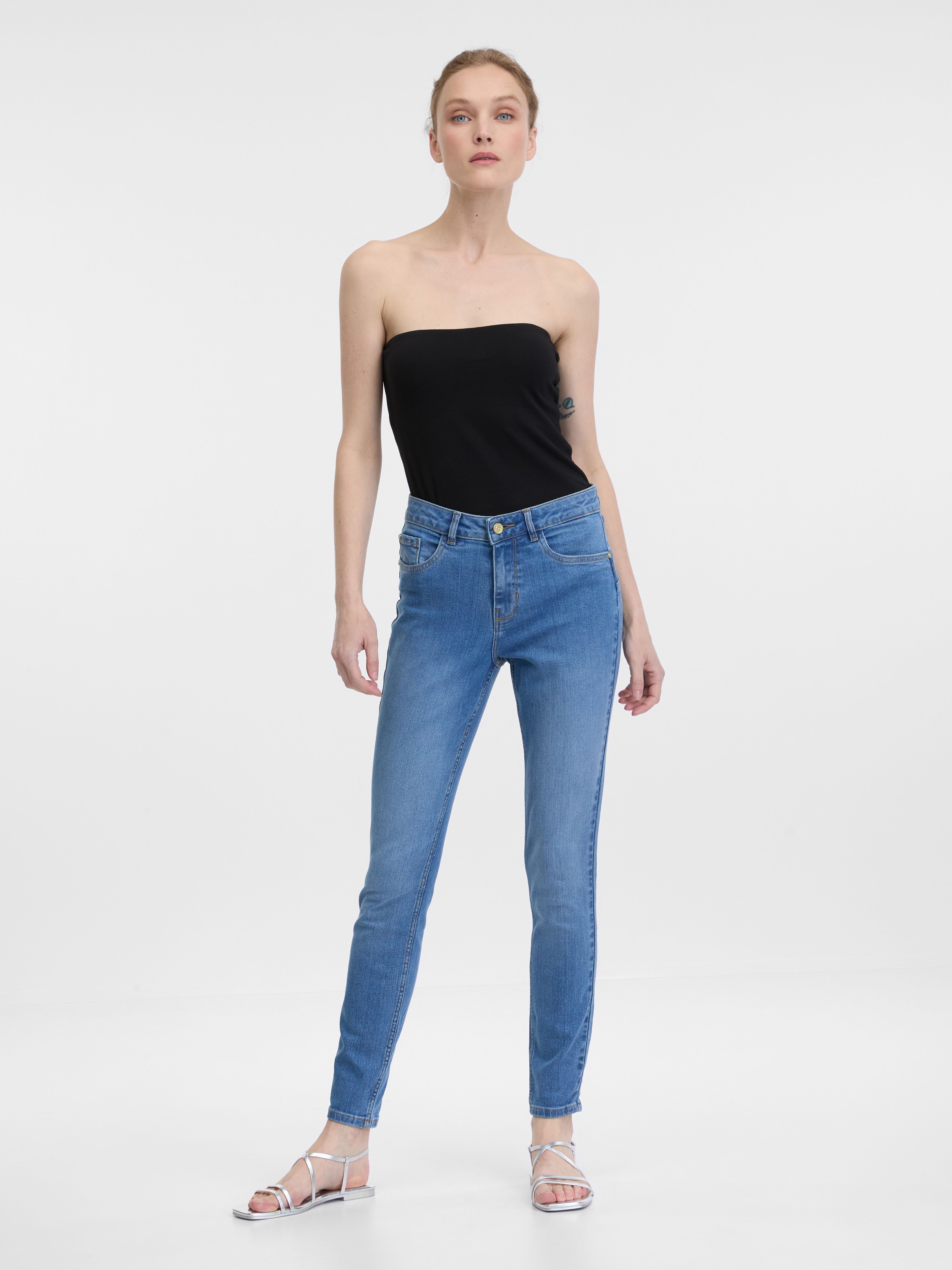 Hellblaue Skinny Damenjeans ORSAY