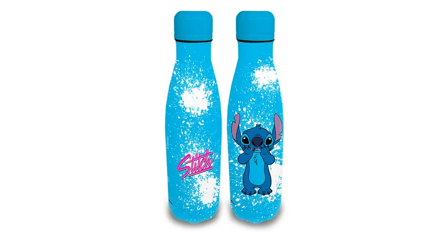 Stitch Trinkflasche aus Edelstahl, himmelblau - 500ml