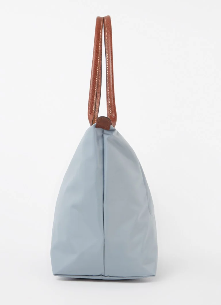 Geantă de umăr Longchamp Le Pliage Original L cu detalii din piele