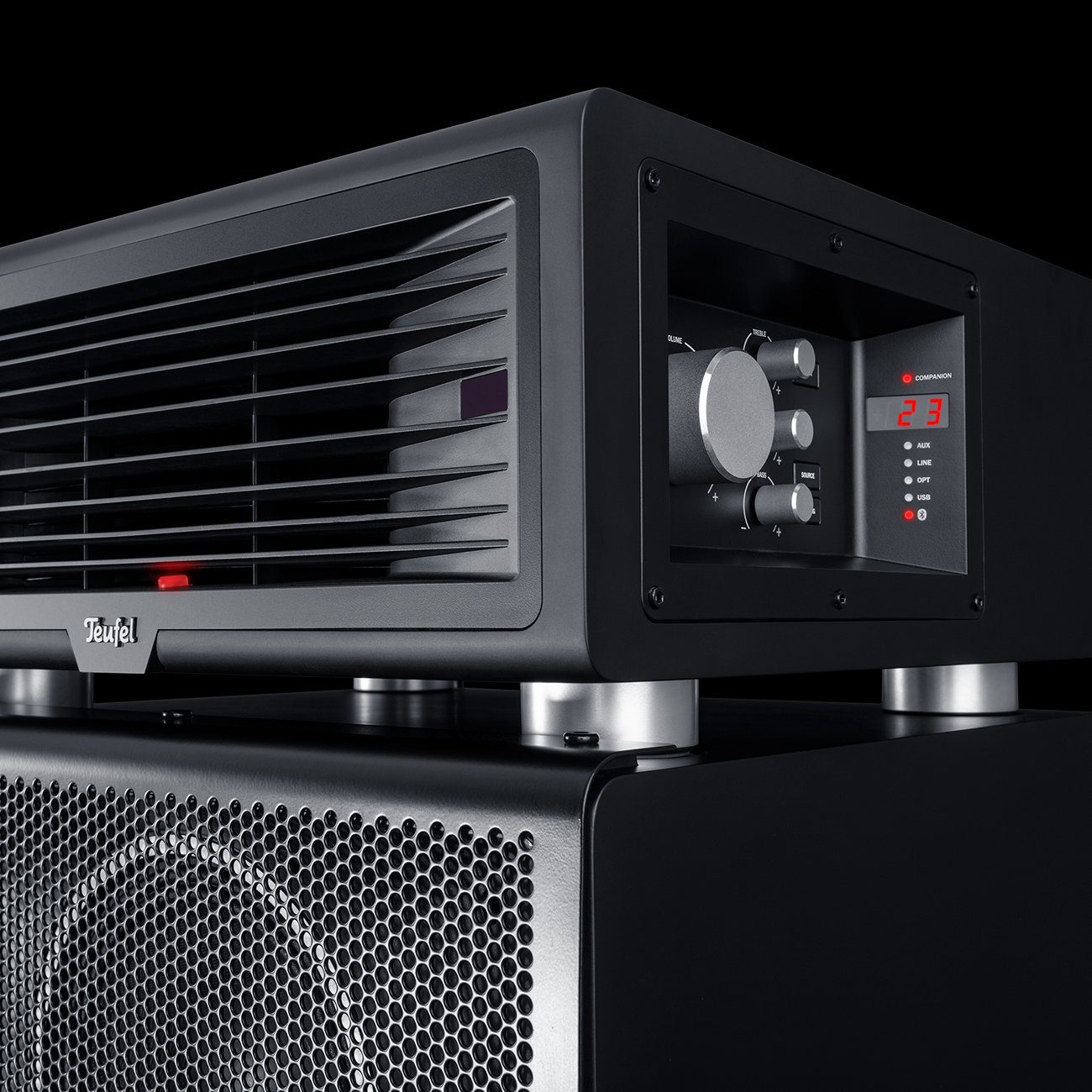 Teufel POWER HIFI Stereo-Set Lautsprechersystem (Bluetooth, 440 W, Kompatibel mit Amazon Alexa und Google Nest)