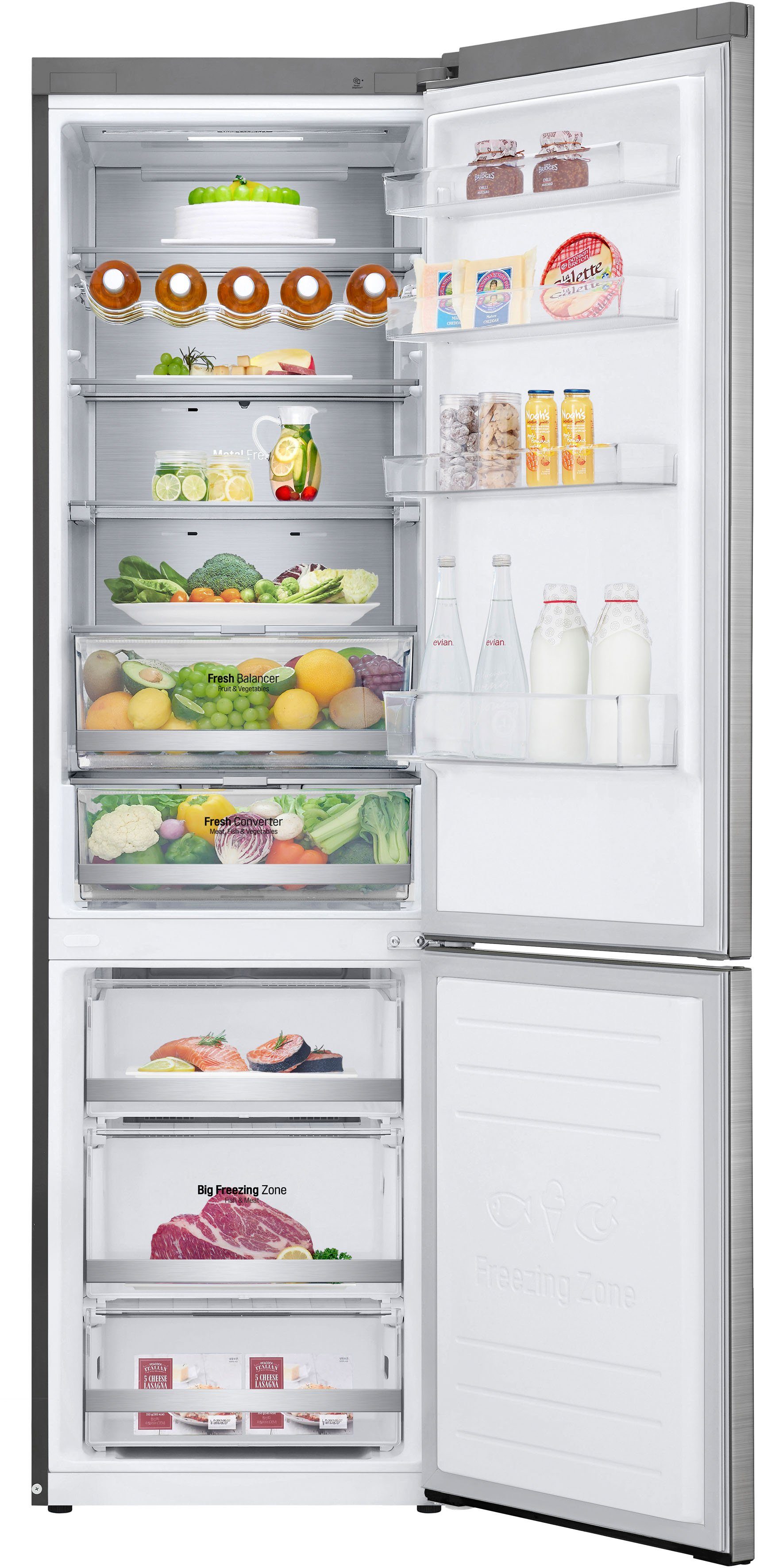 LG Kühl-/Gefrierkombination GBB92STABP, 203 cm hoch, 59,5 cm breit