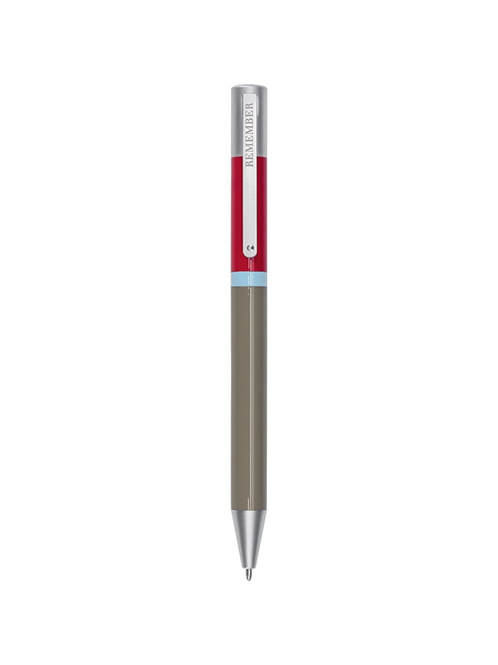 Remember Kugelschreiber ''Paul'' in Oliv/ Rot - (L)13 cm günstig kaufen onesize