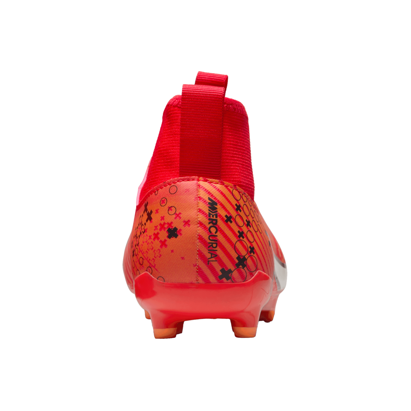 Nike Air Zoom Mercurial Superfly IX Academy FG Kids Rot Weiss Orange F600