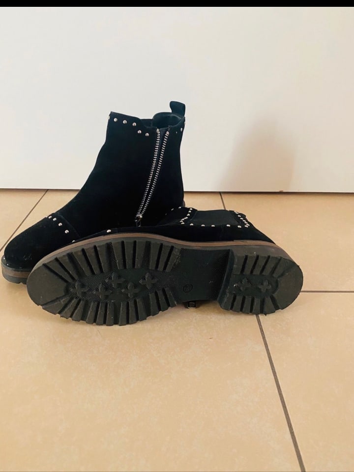 Pazolini Leder-Chelsea-Boots in Schwarz günstig kaufen 36
