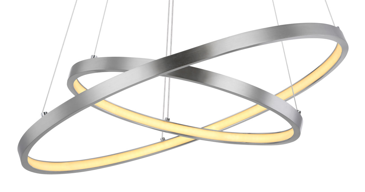 Globo Lighting - RALPH - Hängeleuchte Metall Nickel matt, LED