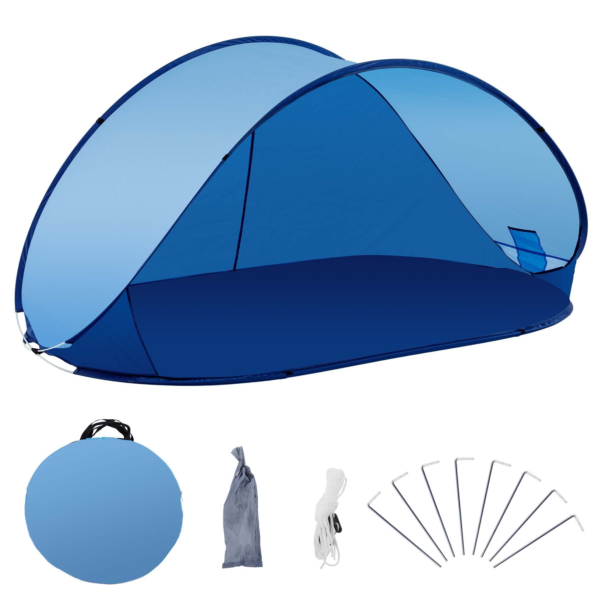 Duhome Strandmuschel, Strandmuschel Pop Up Strandzelt Wetter- und Sichtschutz Polyester Zelt