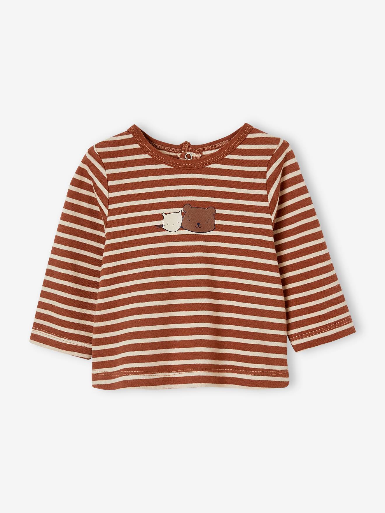 Vertbaudet 2er-Pack Baby Shirts Oeko-Tex - hellbraun