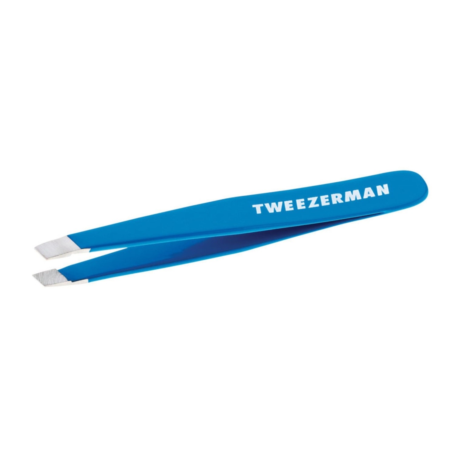 Pinzas de pinza inclinadas mini Tweezerman color azul Bahama