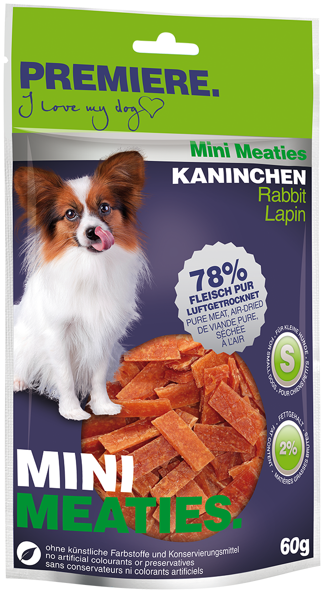 PREMIERE Snacks PREMIERE Mini Meaties Kaninchen 60 g
