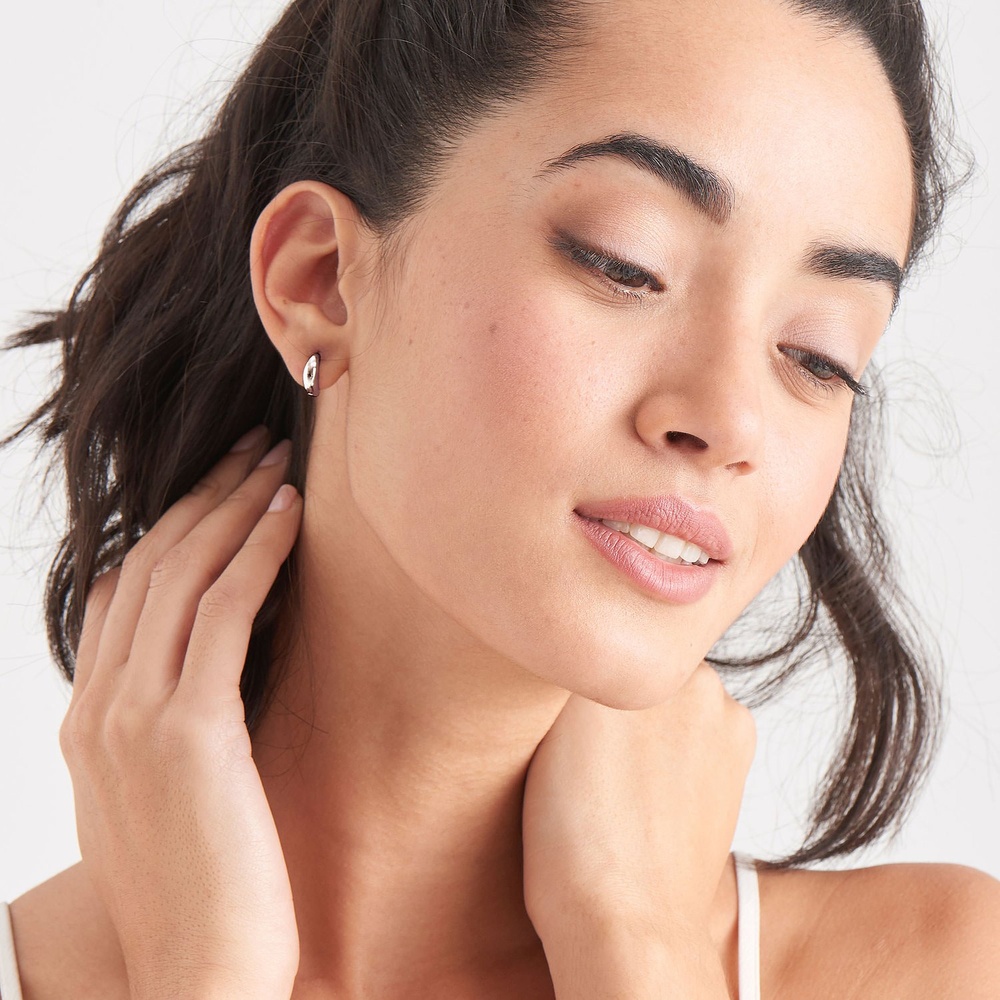 Ania Haie Créoles 925 Argent Boucles d'oreilles