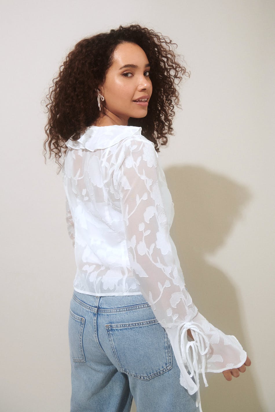 Frill blouse