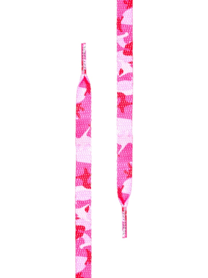 TubeLaces TubeLaces Schnürsenkel in pink camo günstig kaufen