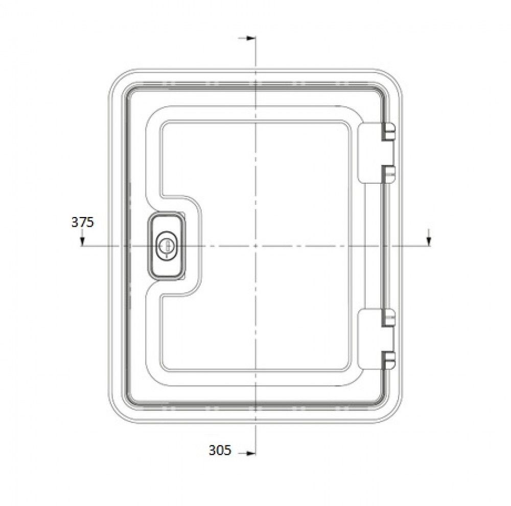 Dometic SK4 37,5 x 30,5 cm Serviceklappe