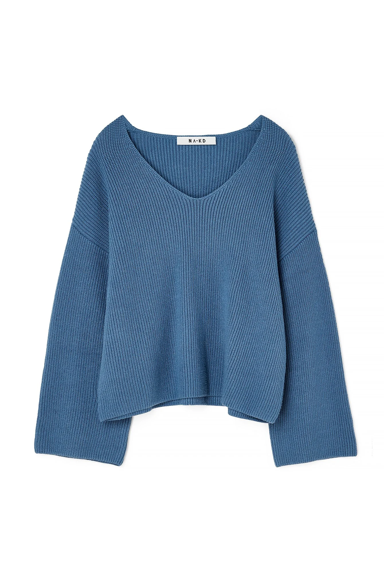 V-Ausschnitt Strickpullover