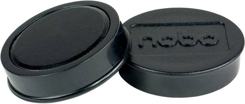 Nobo Whiteboard-Magnete Schwarz 1.5 kg Tragfähigkeit 38 mm 10 Stück