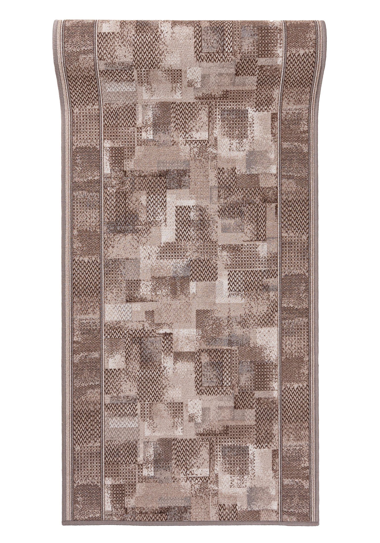 Läufer Läufer Teppichläufer Brücke - Vorzimmer Küche - Beige, Mazovia, 67 x 100 cm, Kurzflor, Rutschfest, Meterware, Verschiedene Größen