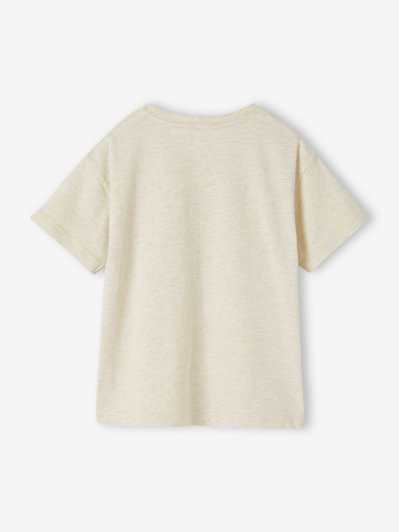 Vertbaudet Jungen T-Shirt Olympia 2024 Oeko-Tex - weiß meliert