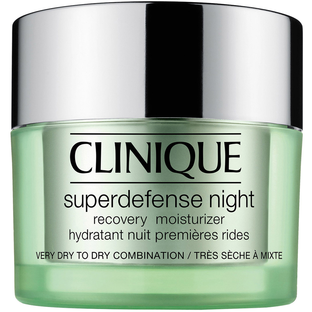 Clinique Superdefense Night Crème Hydratante Nuit Premières Rides -Peaux Sèches à Mixtes