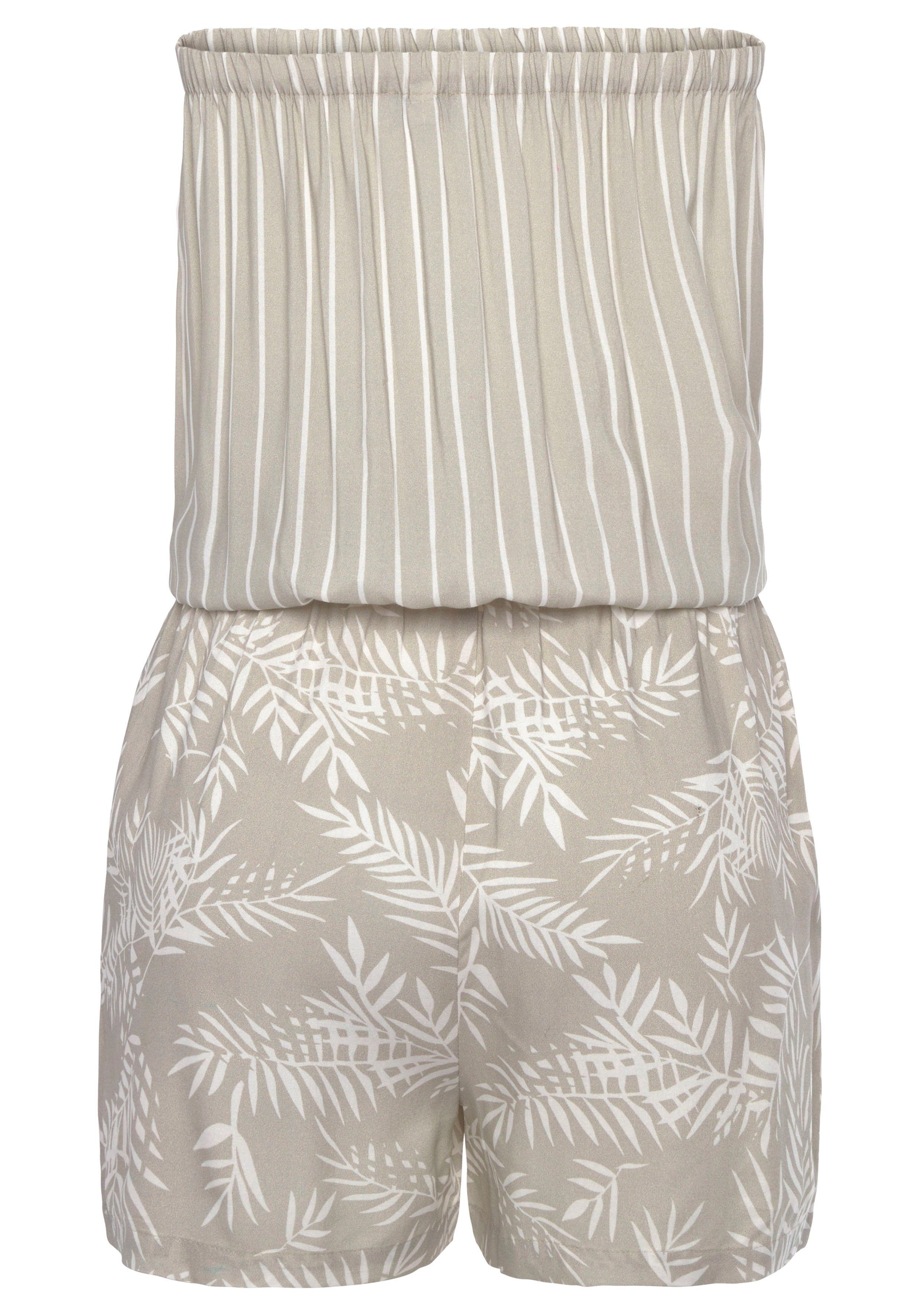 LASCANA Kurzoverall mit Alloverprint