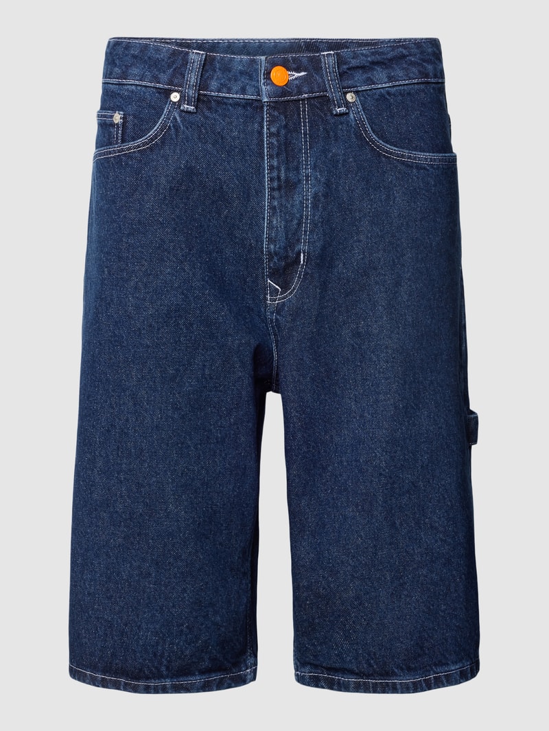 Jeanshorts im 5-Pocket-Design in dunkelblau